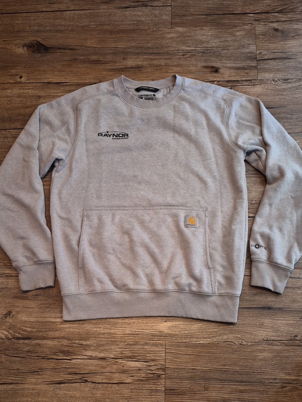 Carhartt Gray Crewneck Sweatshirt with Pocket Logo
